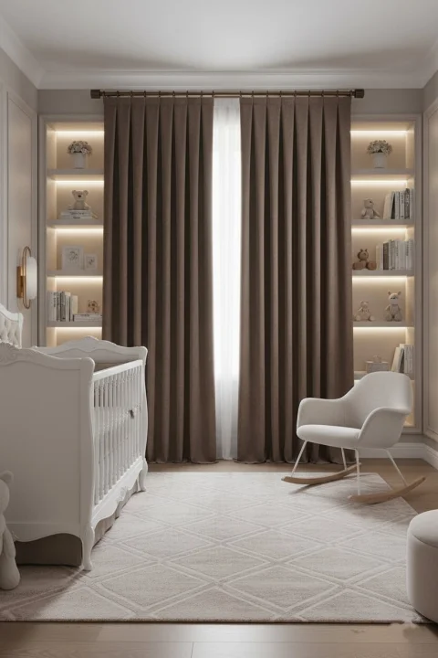 Cortinas Terciopelo Taç Narden Marrón - Hechas a Mano Dimout 3