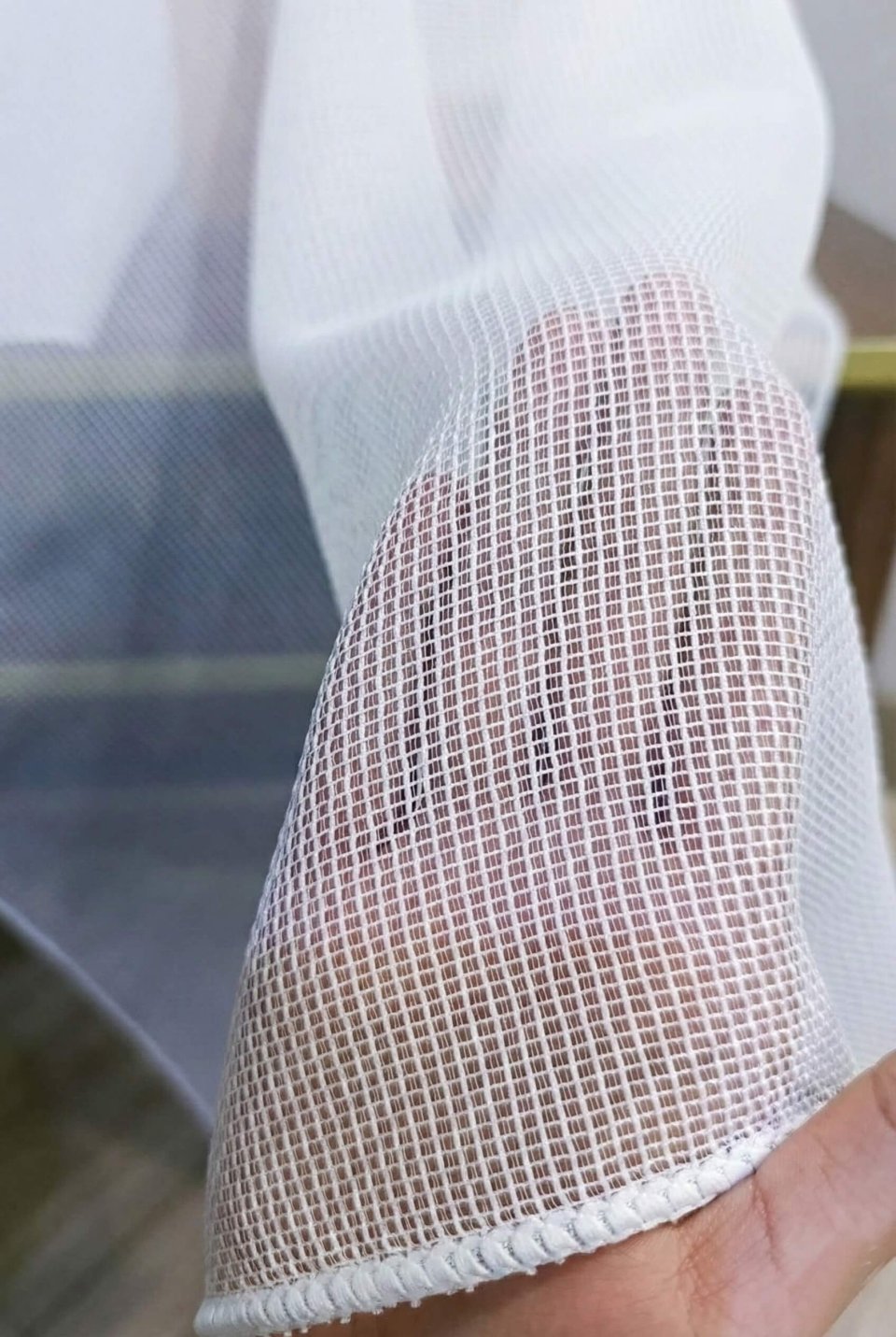 Witte Netgordijnen - Moderne Mesh Vitrage