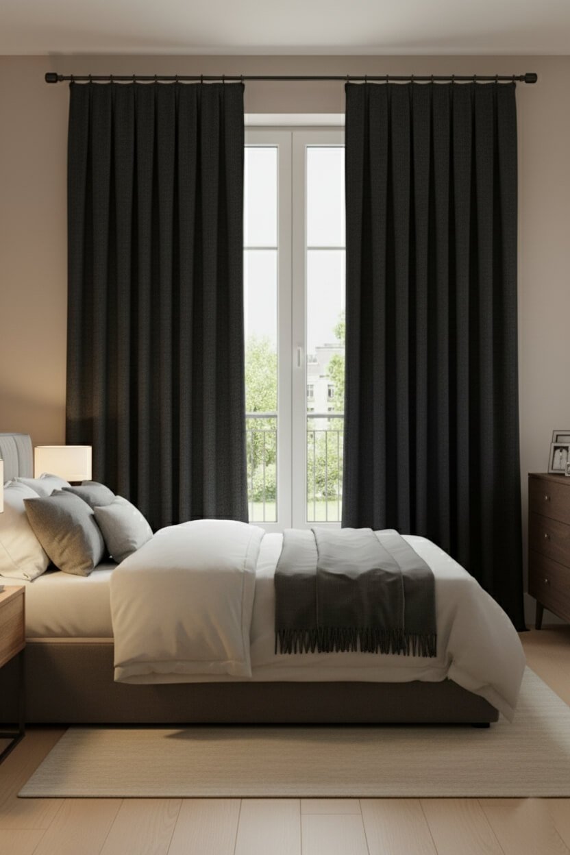 Cortinas Terciopelo Taç Narden Negro - Hechas a Mano Dimout
