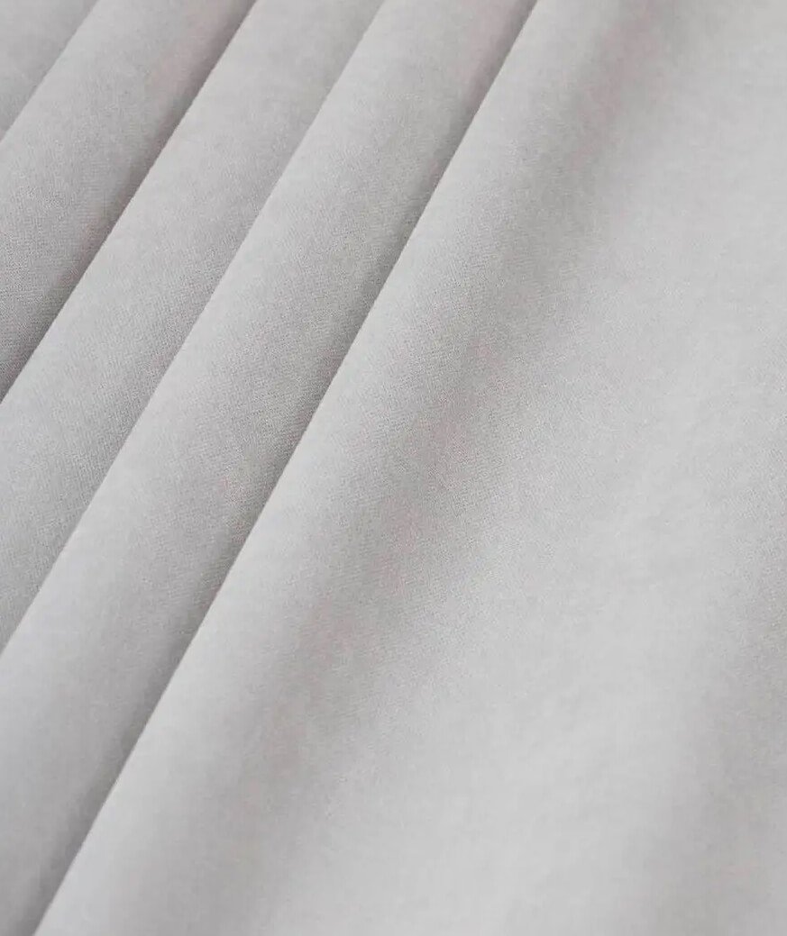 Rideaux Velours Doux Gris Poussière Taç Narden - Fait Main Dimout