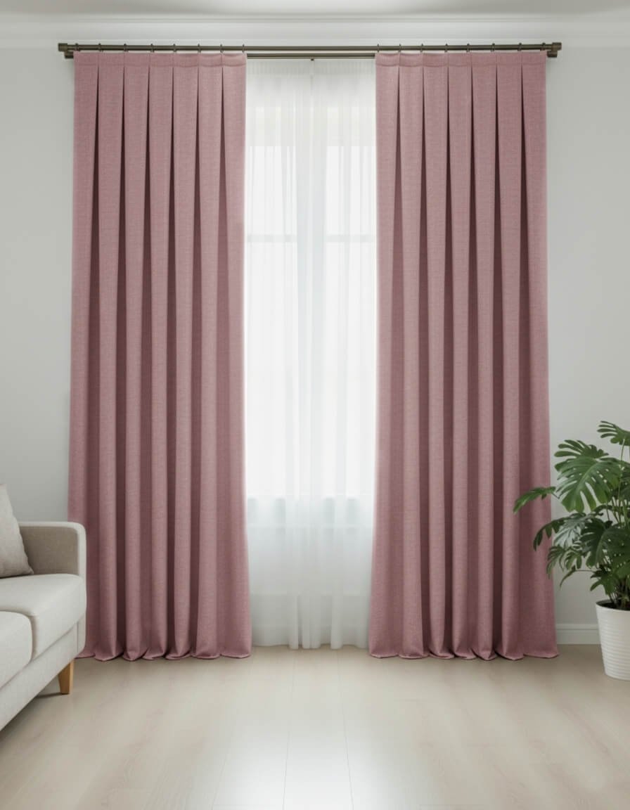 Cortinas Terciopelo Taç Narden Rosa Palo - Hechas a Mano Dimout