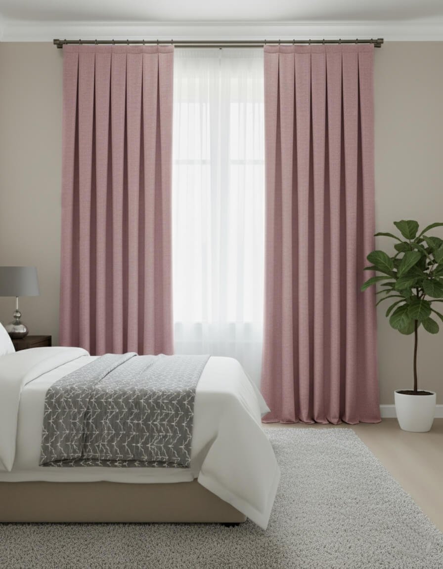 Cortinas Terciopelo Taç Narden Rosa Palo - Hechas a Mano Dimout