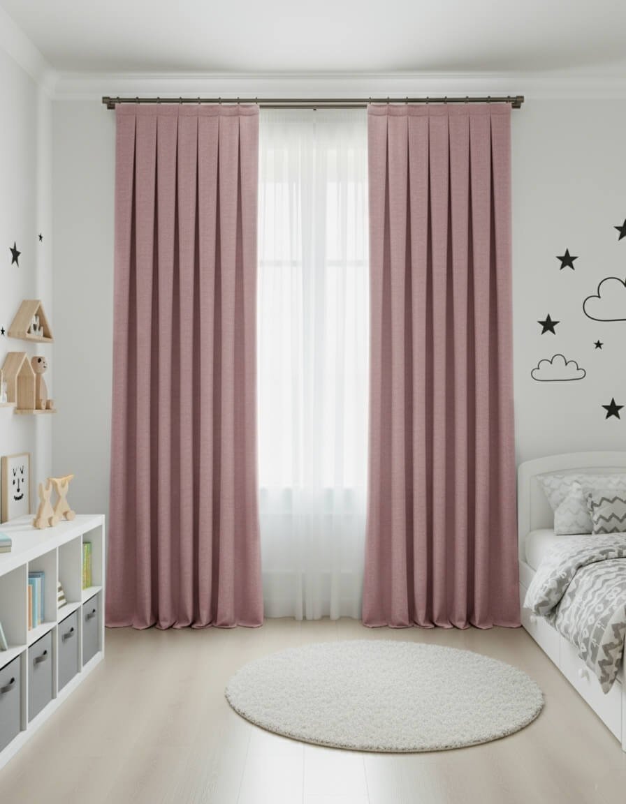 Cortinas Terciopelo Taç Narden Rosa Palo - Hechas a Mano Dimout