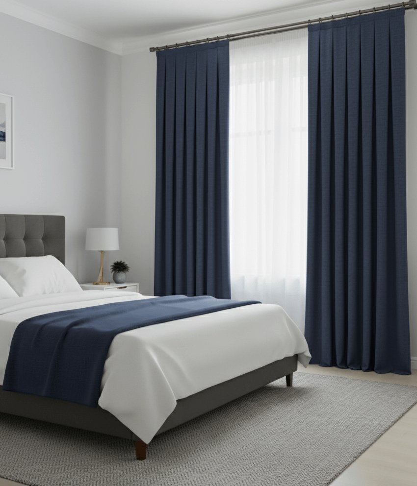 Cortinas Terciopelo Taç Narden Azul Marino - Hechas a Mano Dimout