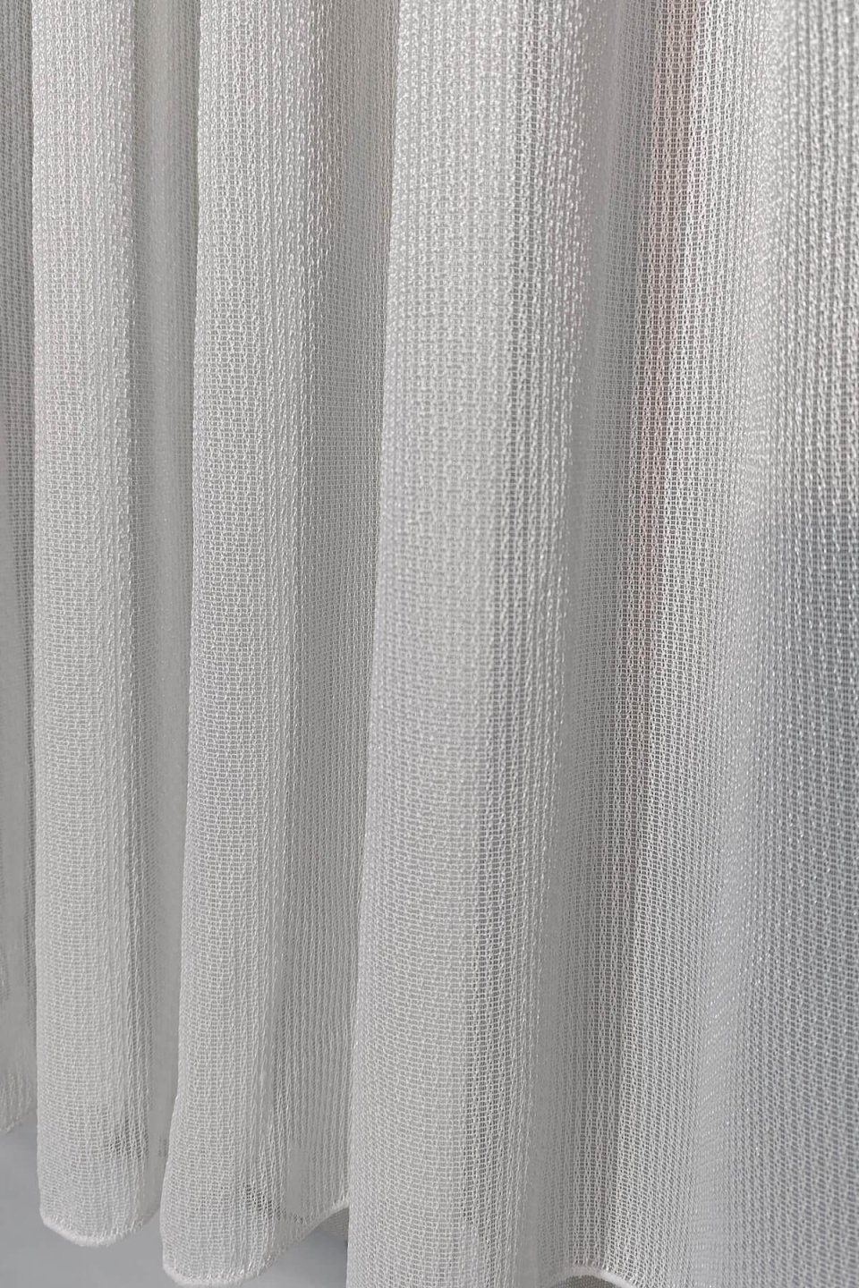 Mazura Textured Faux Linen Sheer Curtains - Off-White, Non-Iron & Ultra Drape