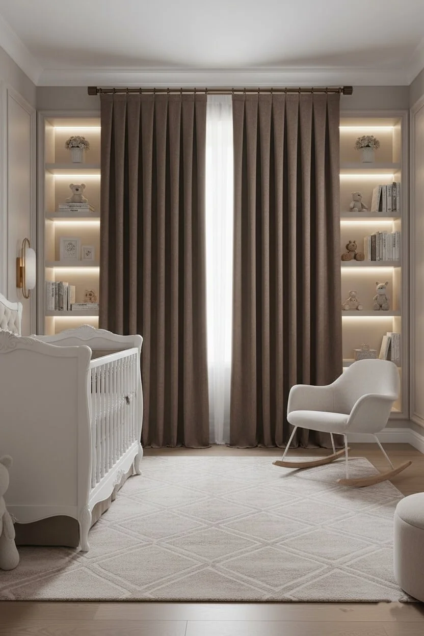 Cortinas Terciopelo Taç Narden Marrón - Hechas a Mano Dimout