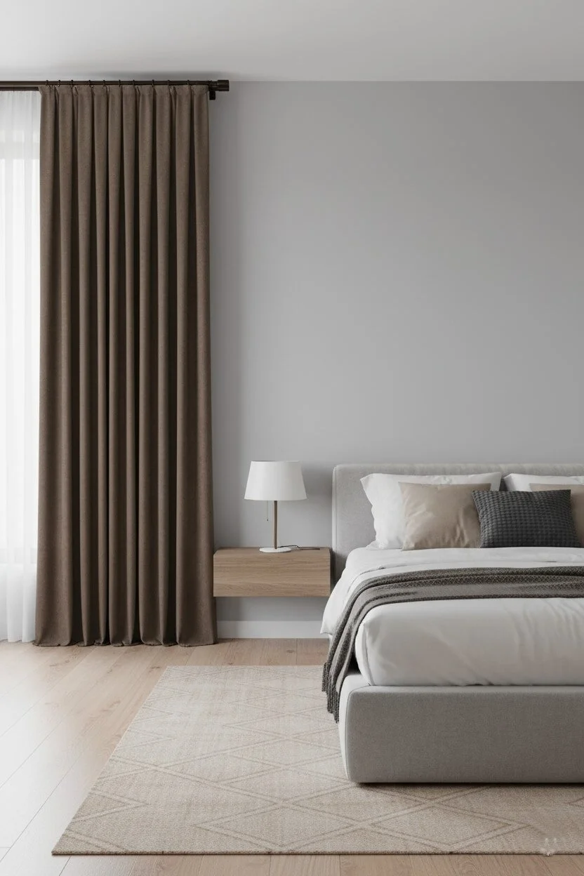 Cortinas Terciopelo Taç Narden Marrón - Hechas a Mano Dimout