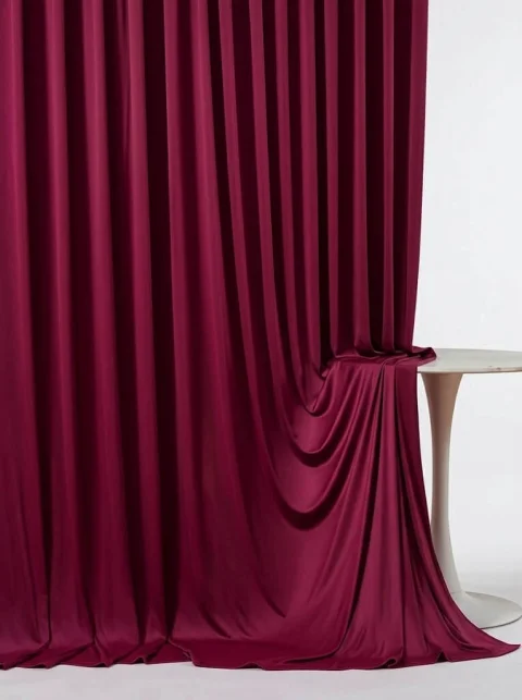 Bordo Karartma Kırışmaz Perde | 4 Katmanlı Dokuma %95 Işık ve Tam Yalıtım Performansı