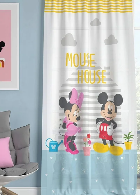 Disney Minnie Mickey Origineel Gelicentieerd Kindergordijn 140x265 cm Exclusief!