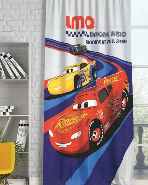 Disney Cars Origineel Gelicentieerd Kindergordijn 140x265 cm Klaar Voor Gebruik!