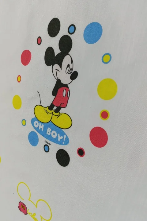 Taç Mickey Mouse Oh Boy Puantiyeli Lisanslı Fon Perde 140x265: Disney Sihri Şimdi Odanızda!