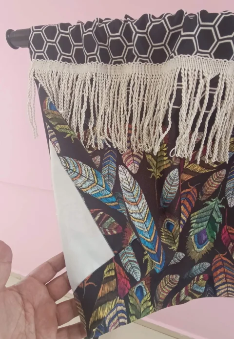 Mantovana Camion e Camper Stampa Piume Boho 6