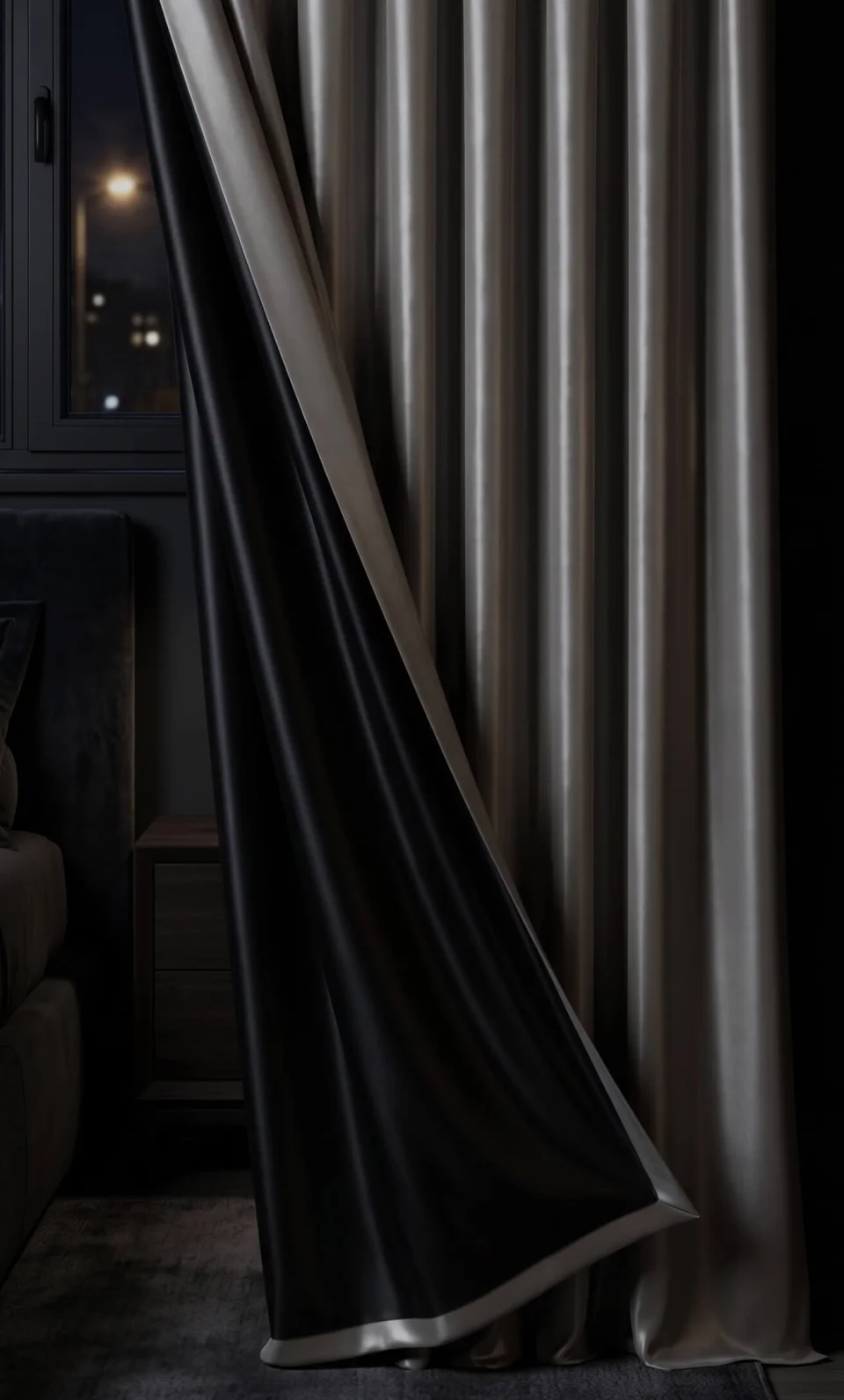 Light Grey 100% Blackout Curtains for Bedroom | Thermal Insulated Drapes