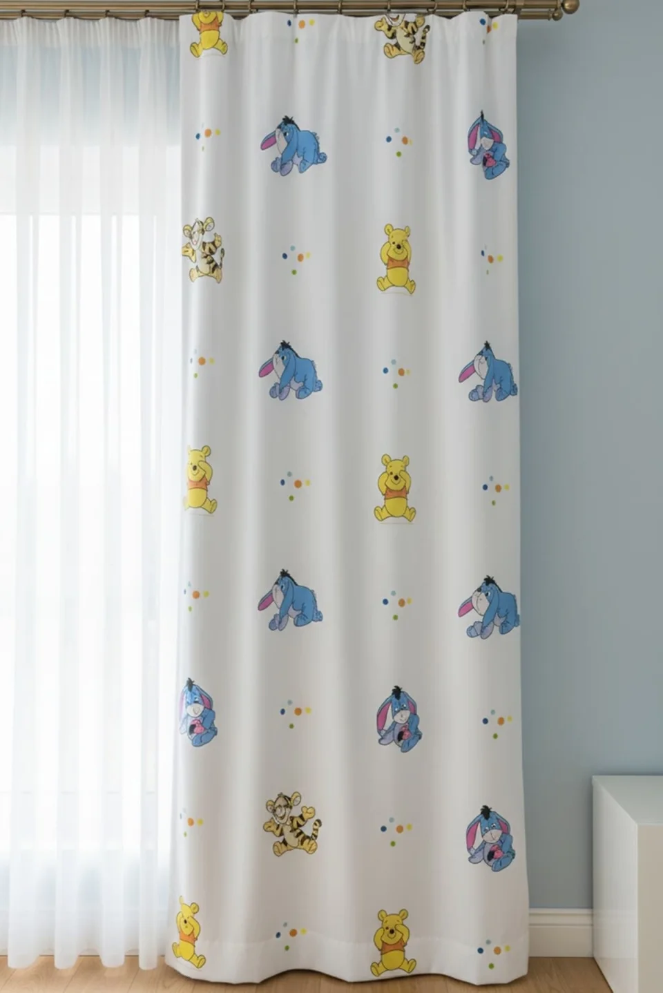 Лицензионная Штора Для Детской Disney Winnie The Pooh 140x265 см Одинарная Панель
