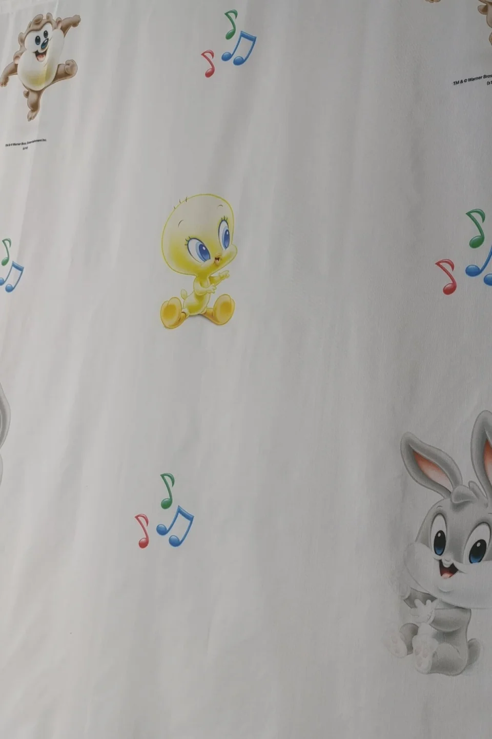 Лицензионная Штора Baby Looney Tunes С Нотами 140x265 см