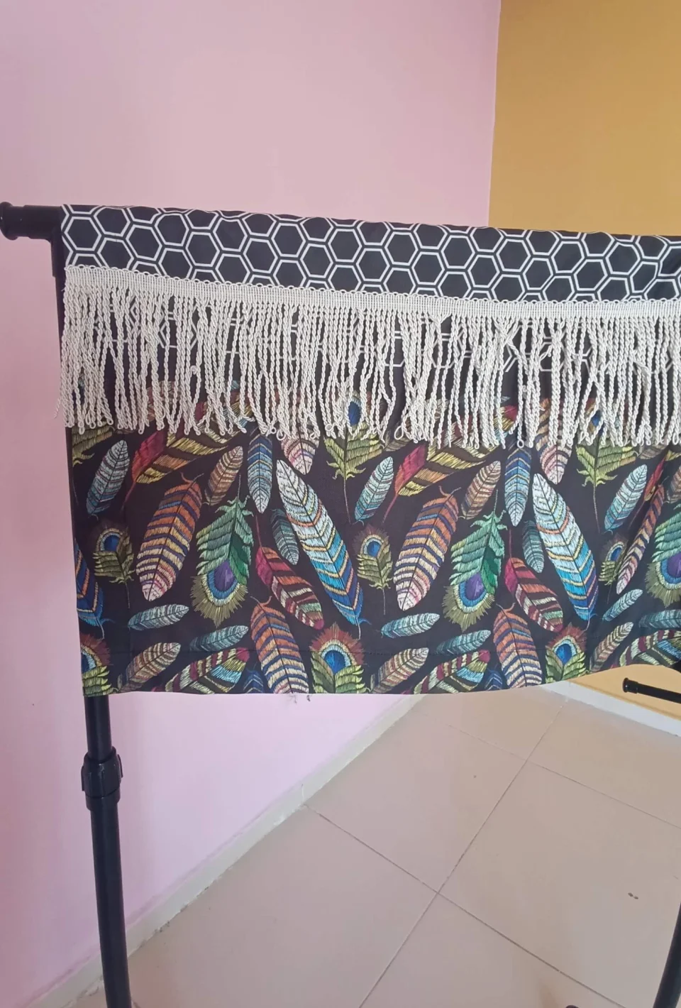 Mantovana Camion e Camper Stampa Piume Boho