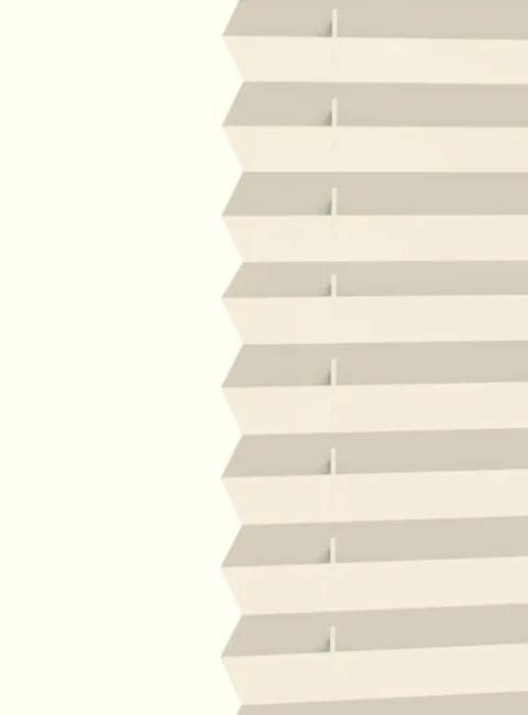 Cream Pleated Blinds - Warm Beige Faltrollo for Bifold Doors, Living Room & Kitchen 3