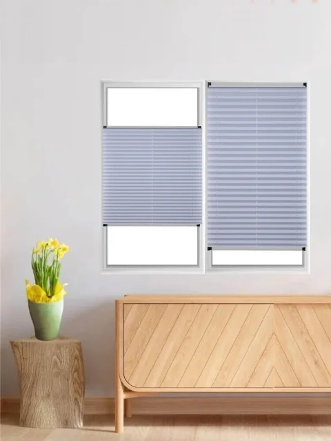 Plisségordijn Zilvergrijs Op Maat - Voor Aluminium Kozijnen & Glazen Vouwwanden 5