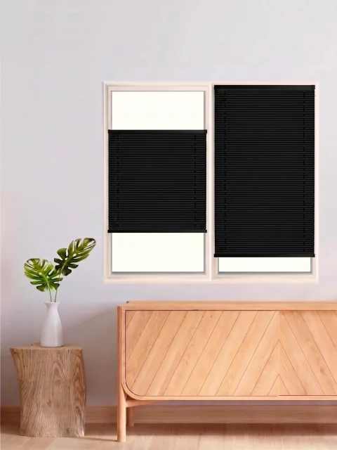 Toz Tutmaz Antibakteriyel Siyah Plise Perde - Cam Balkon & PVC Pencere Modelleri