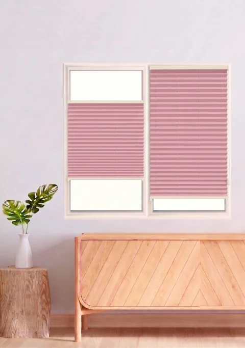 Toz Tutmaz Pembe Plise Perde - Cam Balkon & Antibakteriyel PVC Pencere Plise Perde Modelleri