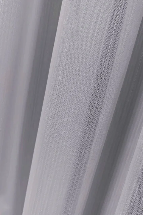 Herringbone Linen-Textured Sheer Curtain - Custom Size Luxury Living Room Tulle Model 4