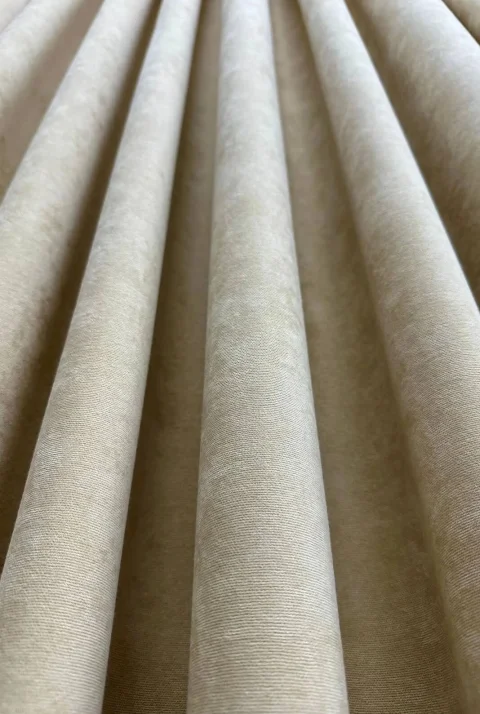 Beige Soft Velvet Curtains, Custom Size Solid Window Drapes - Custom Handmade Dimout 6