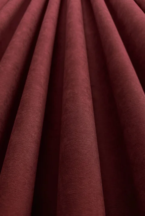 Cortinas de Terciopelo Suave Color Burdeos, Cortinas Lisas a Medida - Hechas a Mano Dimout 5