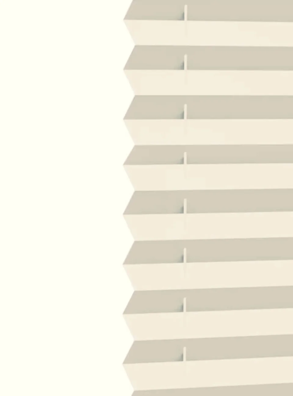 Cream Pleated Blinds - Warm Beige Faltrollo for Bifold Doors, Living Room & Kitchen