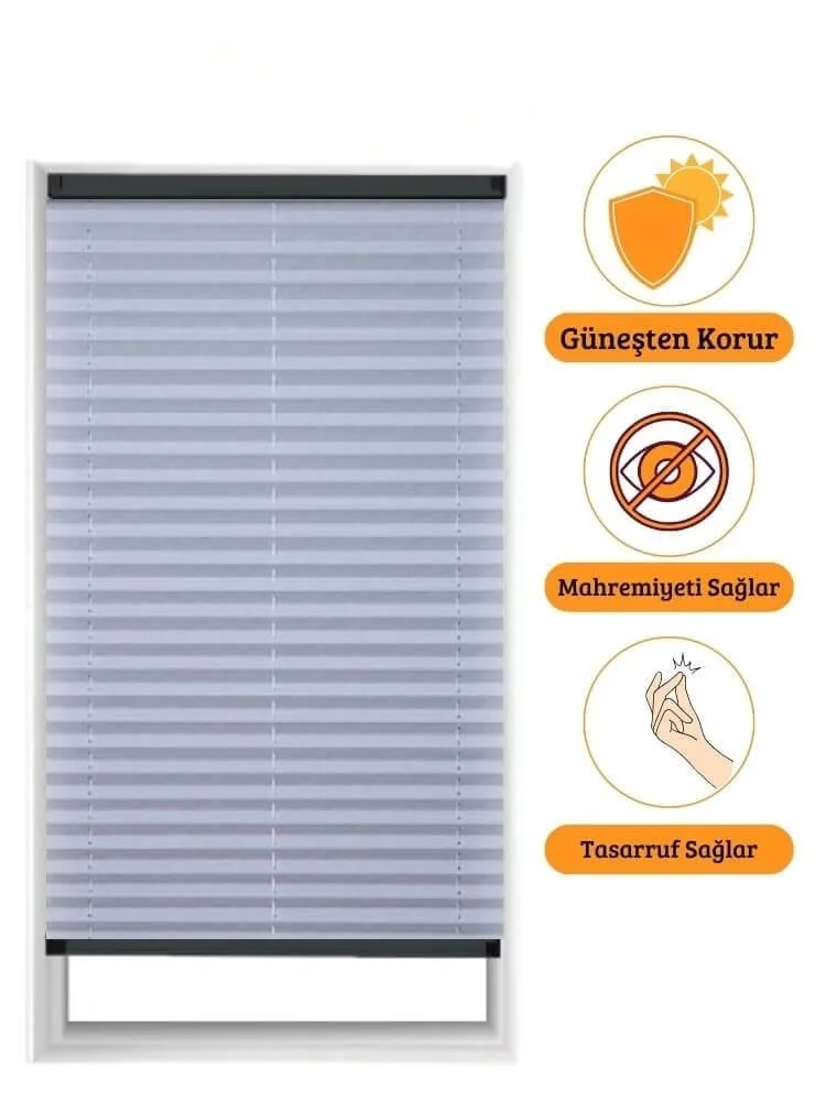 Plisségordijn Zilvergrijs Op Maat - Voor Aluminium Kozijnen & Glazen Vouwwanden