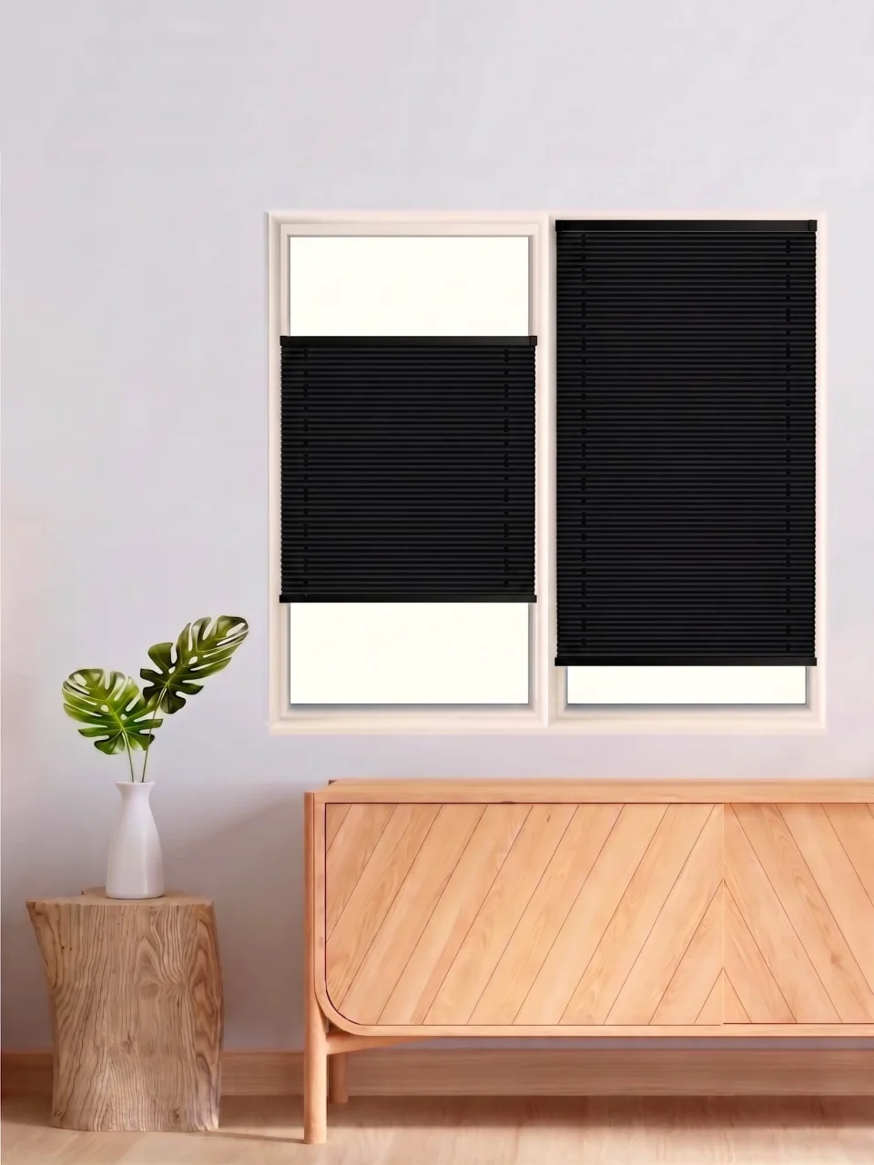 Store Plissé Noir Sur Mesure - Pour Menuiseries Noires, Chambres et Espaces Gaming