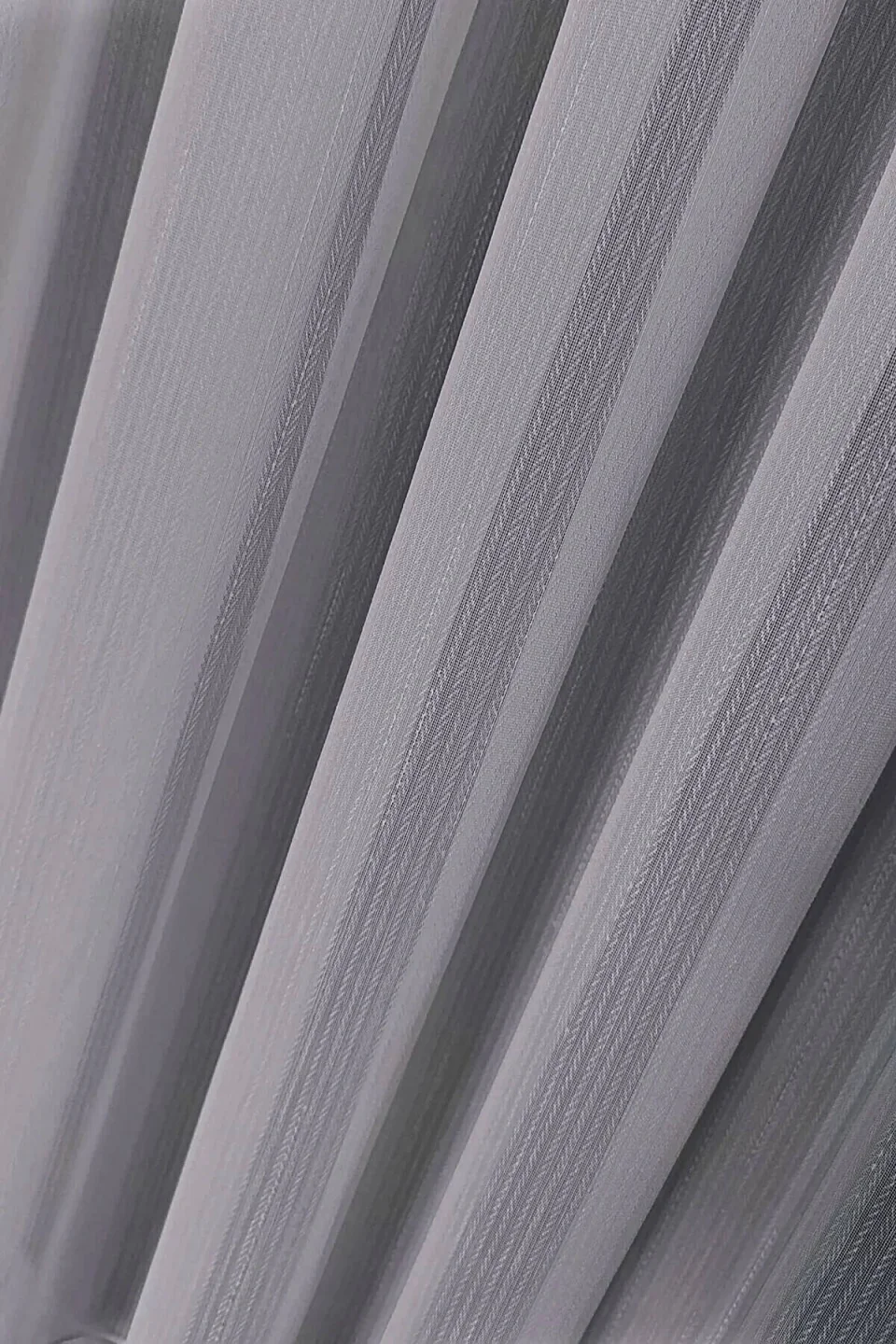Herringbone Linen-Textured Sheer Curtain - Custom Size Luxury Living Room Tulle Model