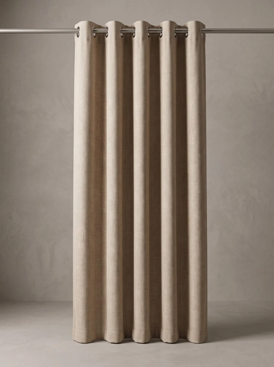 Beige Soft Velvet Curtains, Custom Size Solid Window Drapes - Custom Handmade Dimout