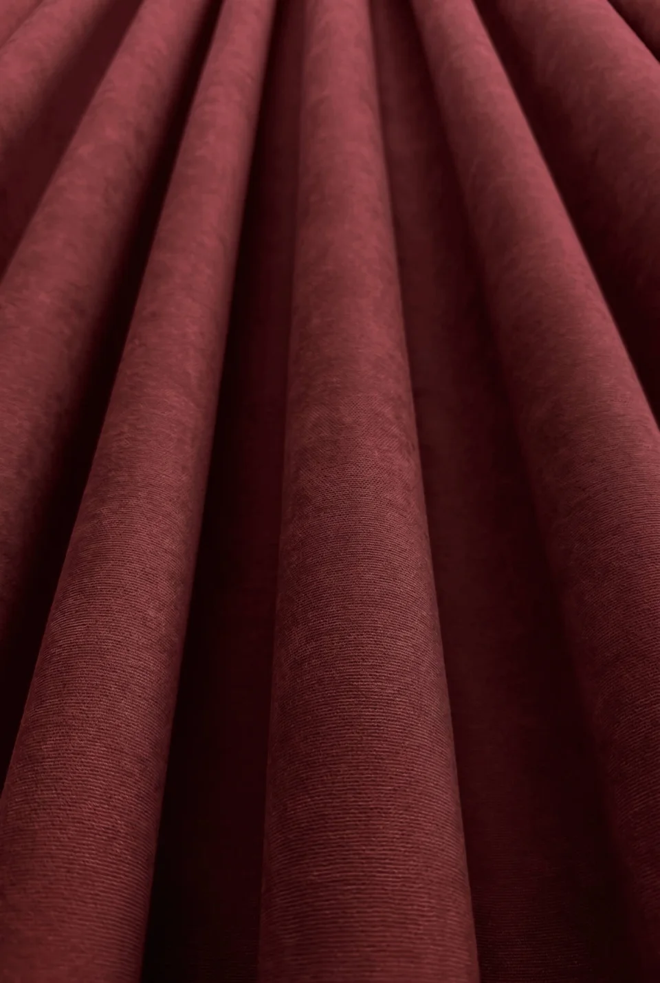 Cortinas de Terciopelo Suave Color Burdeos, Cortinas Lisas a Medida - Hechas a Mano Dimout