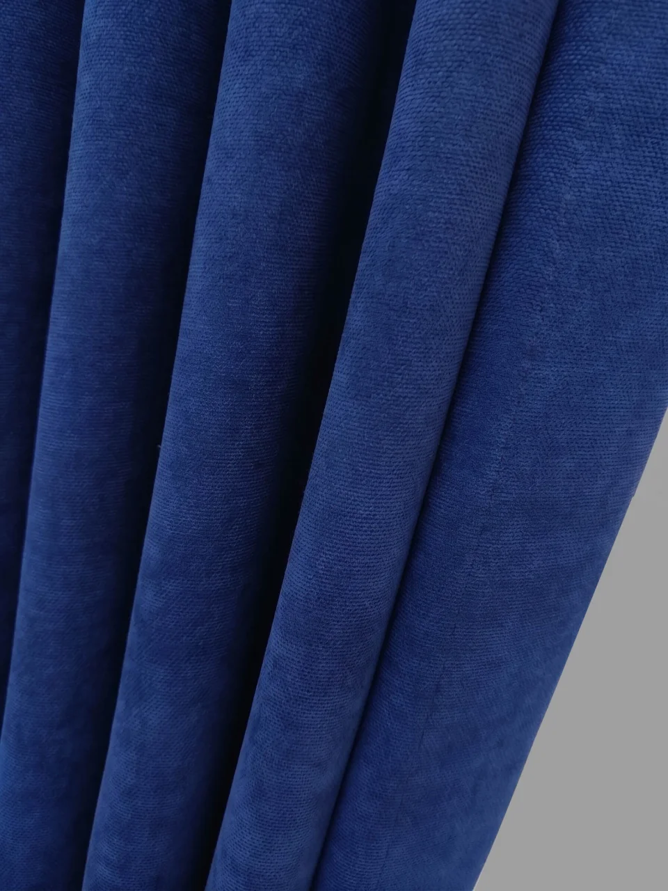 Royal / Parliament Blue Velvet Textured Curtains, Custom Size Soft Fabric Solid Drapes - Custom Handmade Dimout