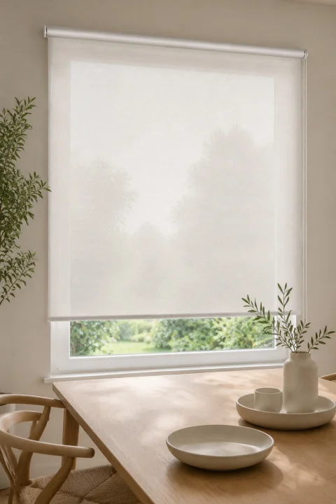 Ekru Screen Rulon Pərdə | 5% Açıqlıq, Avropa İstehsalı 5