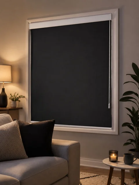 Özel Ölçü %100 Karartma Blackout Stor Perde – Siyah