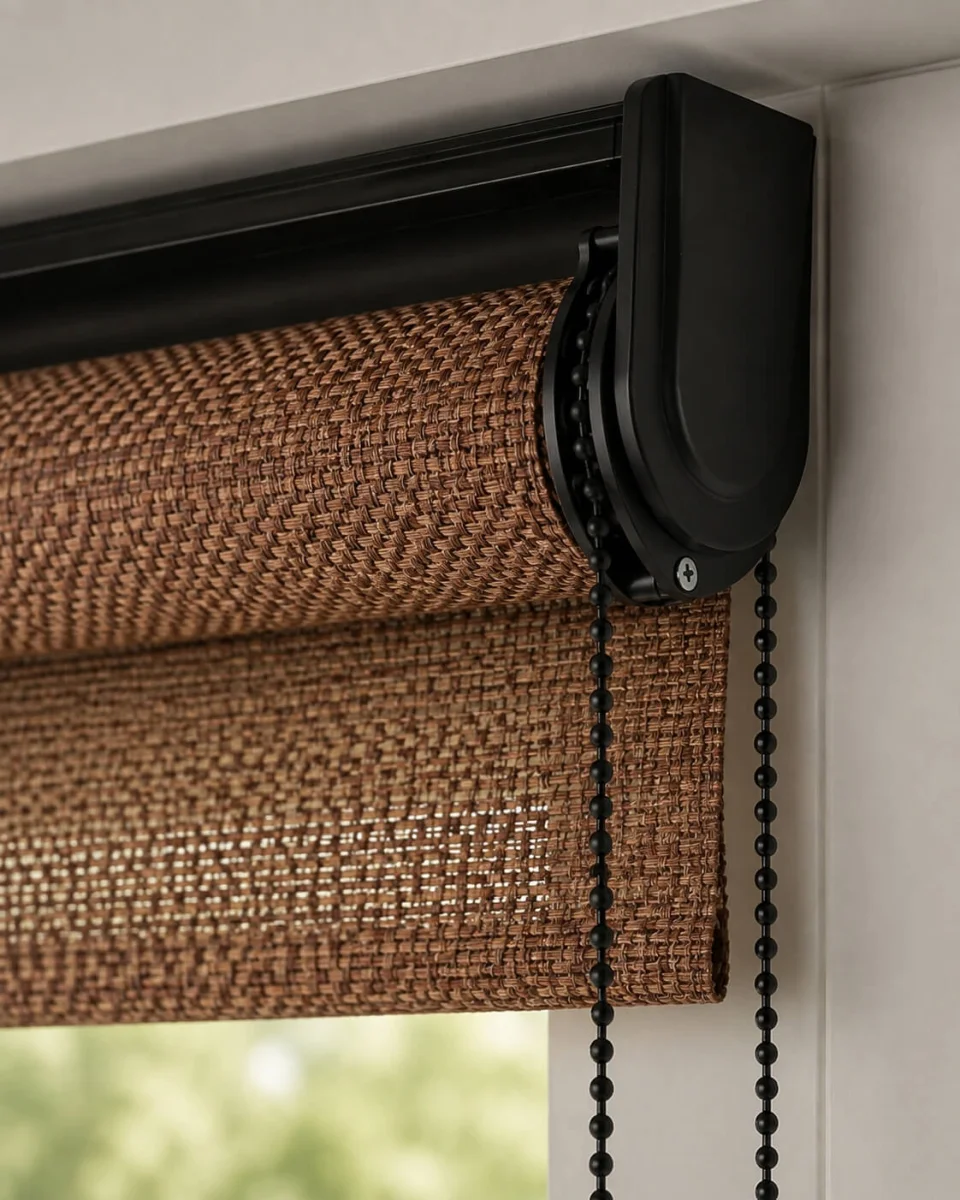 Kahverengi Screen Stor Perde | Koku Yapmaz, %8 Açıklıkla Kontrollü Gün Işığı